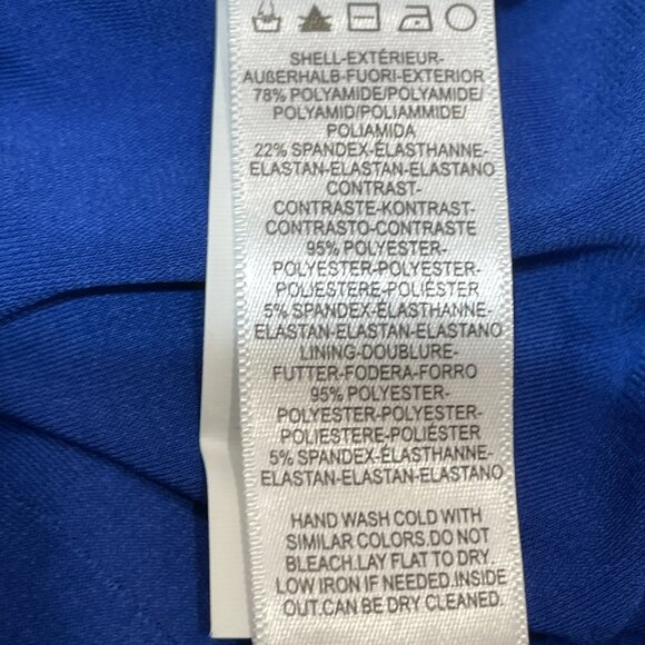 NWT Dress the Population Sz L Marcella Blue Sequin Sheath $268 Dress Open Back - Picture 15 of 15